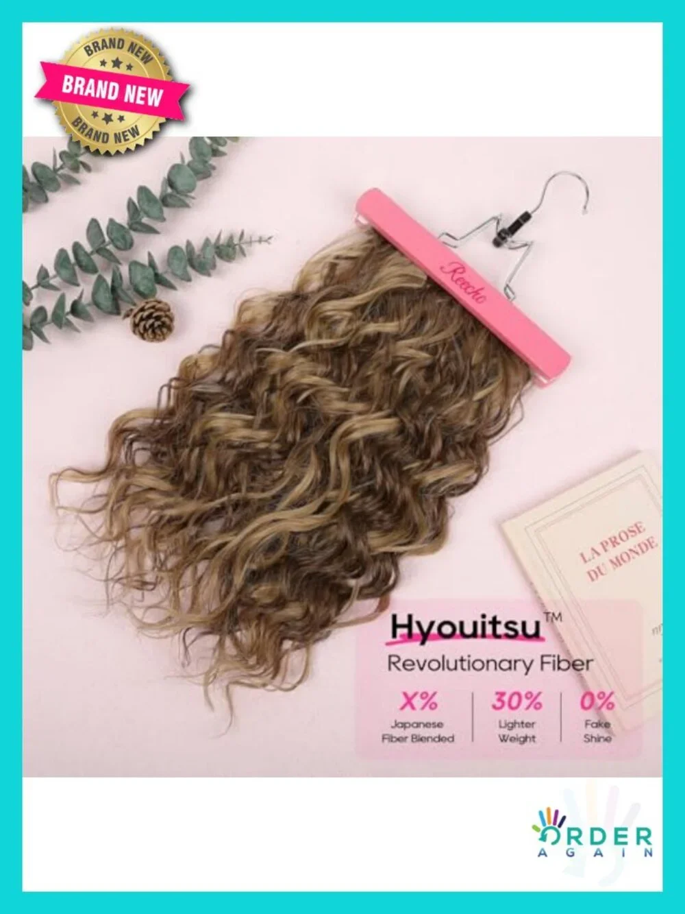 4PCS Clip In Curly Hair Extensions 16 inch Seamless Wefts Women